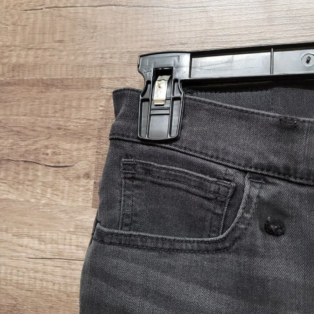 Madewell‎ Roadtripper Jeans Size 25 Womens Black Skinny Mid Rise Charcoal Wash
